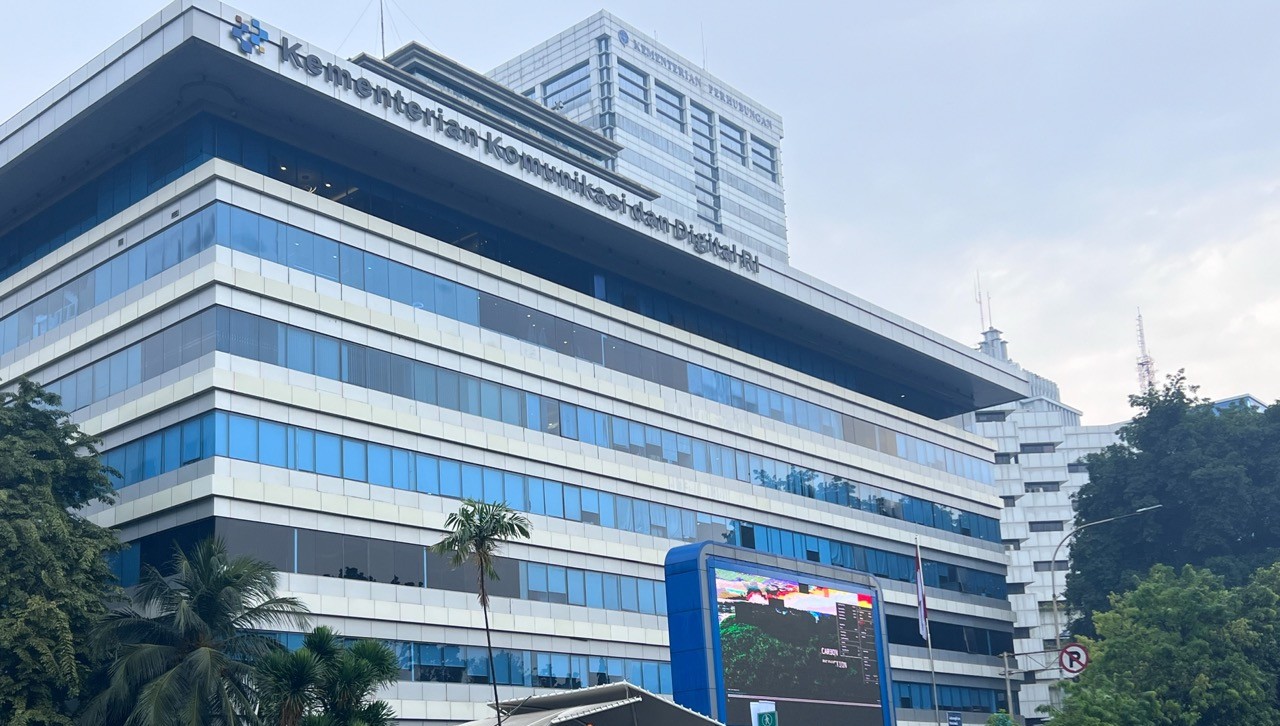 The office building of Indonesia's Ministry of Communication and Digital Affairs in Jakarta